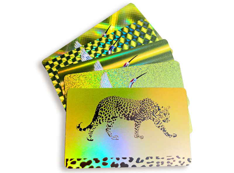 Drucken von RFID-Mitgliedskarten mit Hologrammfolie