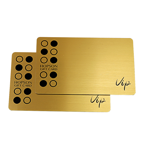 Gebürstete Gold-RFID-Zugangskontrollkarten