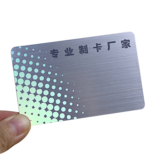RFID-Mitgliedskarten in gebürstetem Silber