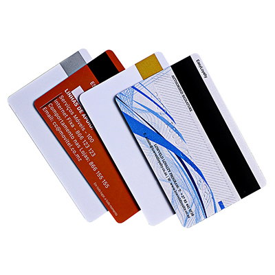 Kundenspezifische Blanko-Magnetkarten aus farbigem Kunststoff mit Magnetstreifen