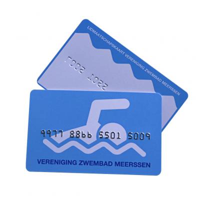 13,56-MHz-RFID-FM08 PVC-Treue-Karten Mit Geprägtem Nummerierung