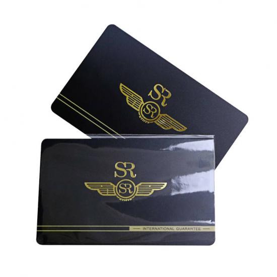 Plastic Membership Cards With Gold Foil
