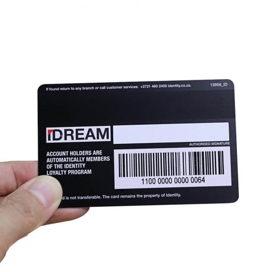RFID Customer Membership Cards With Black Magnetic Stripe