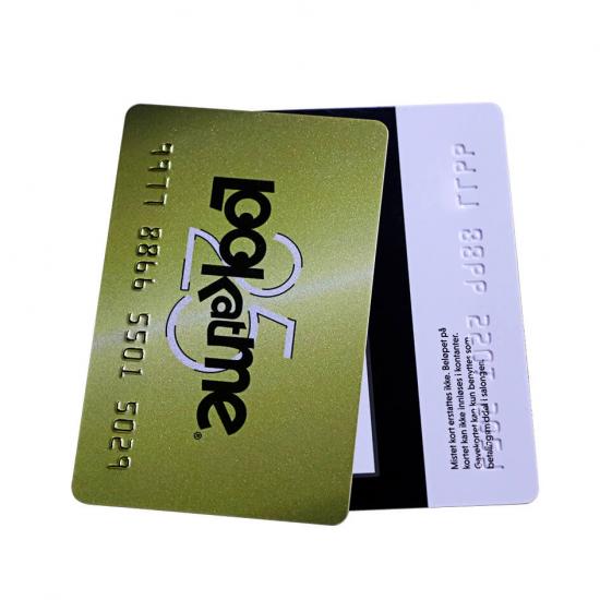 Plastic Gift Card With Embossed Numbers