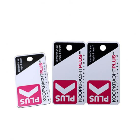 3-Up Prebreakaway PVC Key Tag Gift Cards