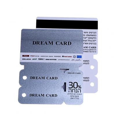 PVC Combo Membership Cards With Barcode Keychain Card Key Tag