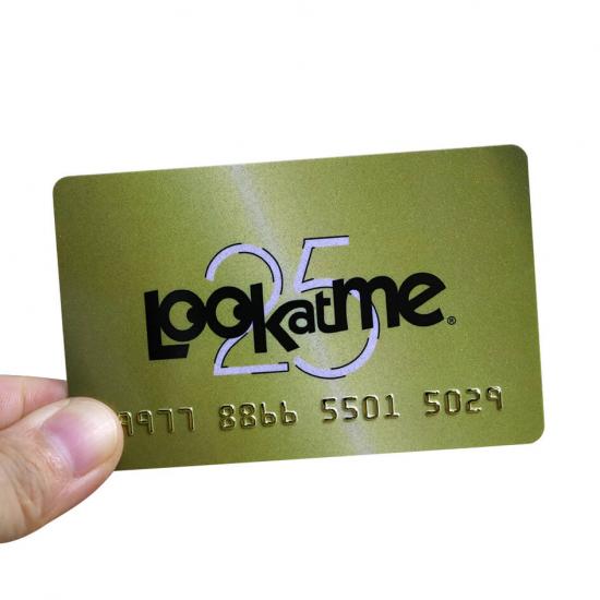 Plastic Gift Card With Embossed Numbers