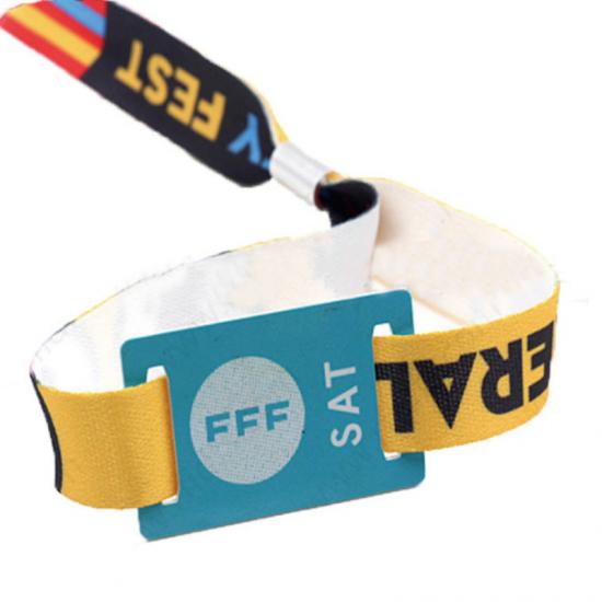 RFID Woven Fabric Wristbands and Bracelets For Events