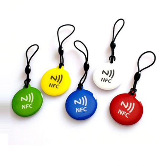 Custom Passive RFID Transparent Epoxy Keyfobs Cards