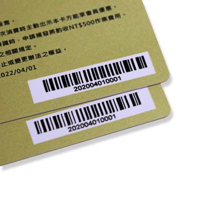Siebdruck Gold Puder Plastik-RFID-Barcode-Karten Für Access Control System