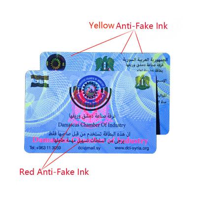 CR80 Kunststoff-UV-Anti-Fake-Tinte MF Desfire EV1 2k-Hologramm-Karten Für Regierung