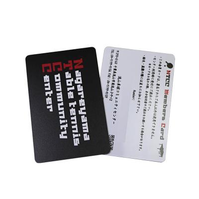 CR80-Kunststoff Gefrostet-VIP-Karten Mit unterschriftenfeld