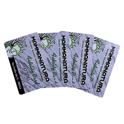 Kunststoff-PVC-Treue-Belohnungskarte mit Unterschriftenfeld