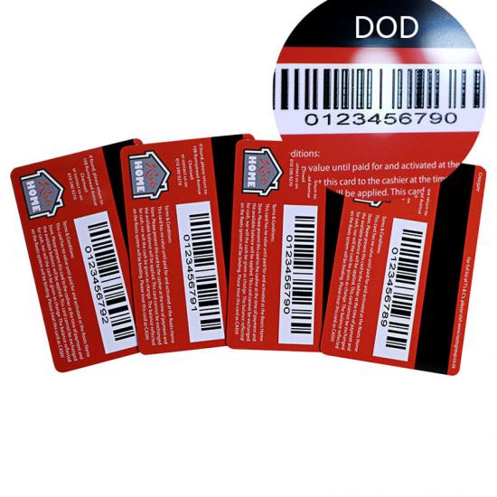 Plastic Barcode GIft Cards