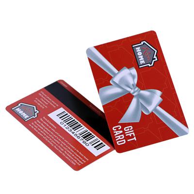 Individuelle Barcode-Geschenkkarten aus Kunststoff mit Magnetstreifen