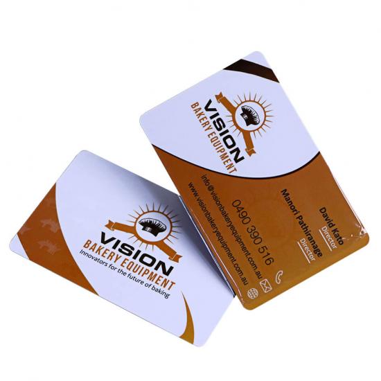 Full Printing Plastic PVC Business Cards With UV Spot