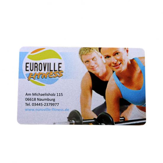 Plastic PVC Fitness Club Membership Cards Printing