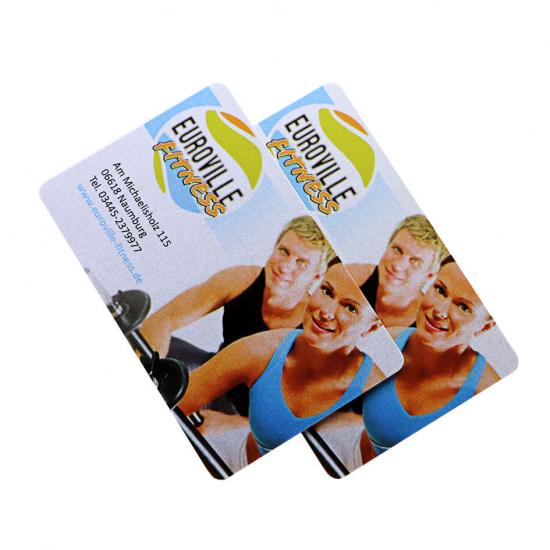 Plastic PVC Fitness Club Membership Cards Printing