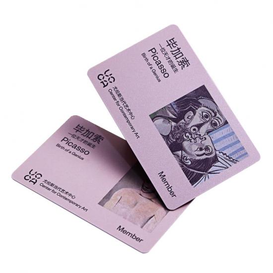 Plastic PVC RFID Visiting Ticketing Cards