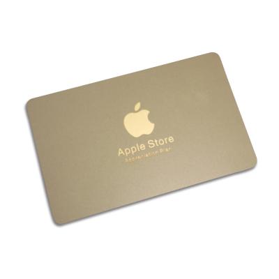 Metallic Gold Kunststoff Goldfolienkarten Für Apple Laden