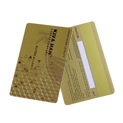 Kundenspezifische PVC-Gold-Hico-Magnetstreifenkarten