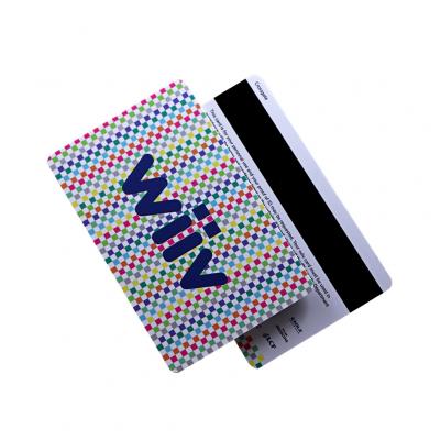 Hico-Mitgliedskarten aus Kunststoff, PVC, schwarz, mit Magnetstreifen