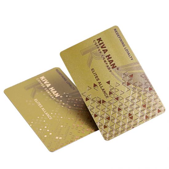 Custom Plastic PVC Gold Mag Stripe Cards Printing