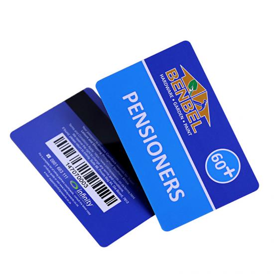 Plastic PVC Magnetic Stripe Cards With Barcode