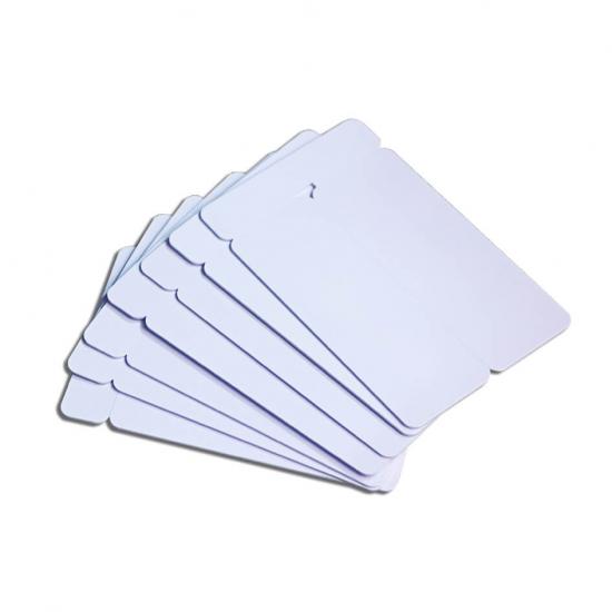 Blank 2-Up Key Tag Plastic Cards