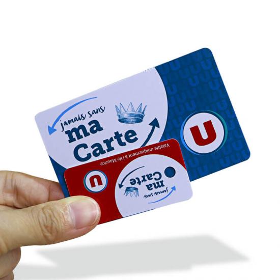 Plastic PVC Combo Keychain Loyalty Cards
