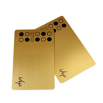 Gebürstet Metallic Gold PVC RFID Chipkarte
