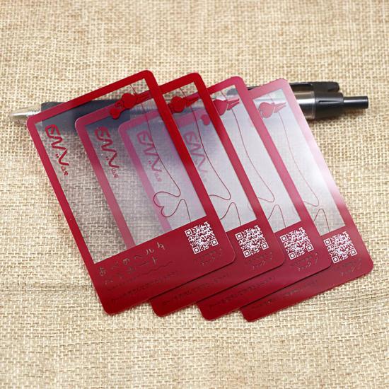 CR80 Transparent Business Cards Photography
