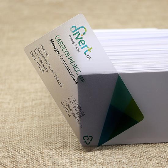 Custom PVC 30Mil Transparent Business  Card