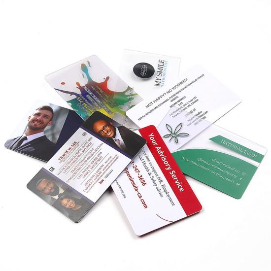 Frosted Transparent Business Cards