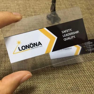Clear Transparent Business Cards Name Cards