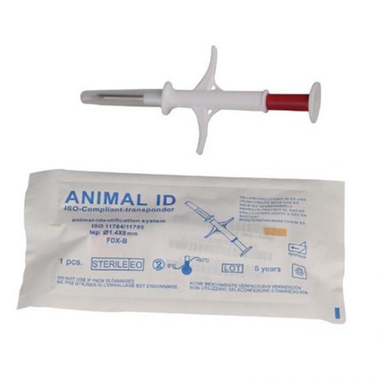 RFID Glass Tag Animal Pet Microchip With Syringe