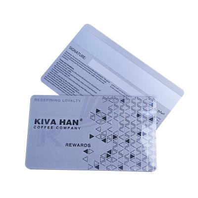 Plastic Hico 3-Track Magnetic Stripe Card With Silver Foil