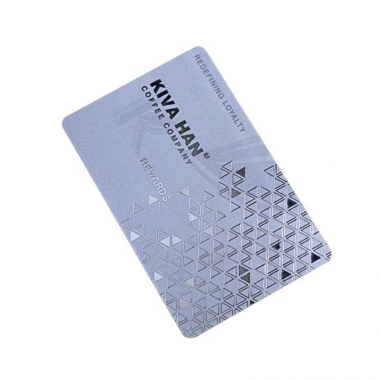 Plastic Hico 3-Track Magnetic Stripe Card With Silver Foil
