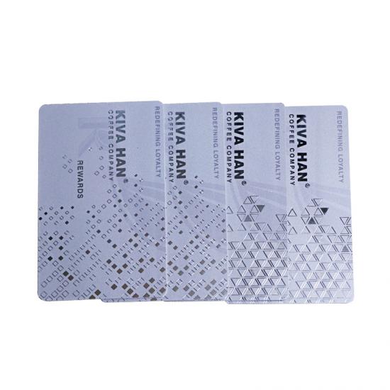 Silver Magnetic Stripe Loyalty Cards