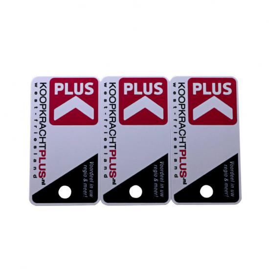 3-Up Key Tag PVC Cards