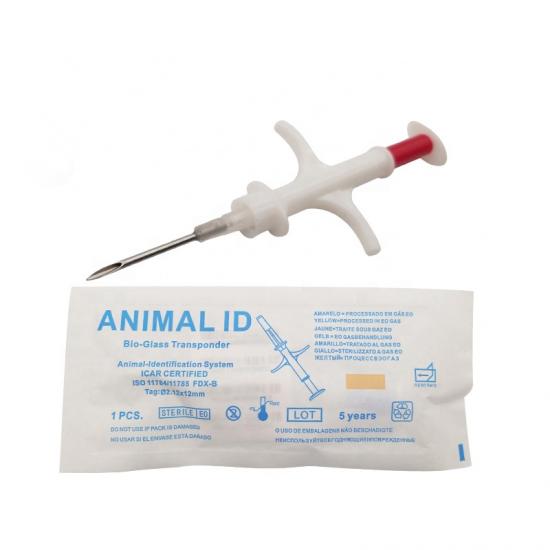 1.25 x 7 mm EM4305 RFID Glass Tube Tag with Injector | Small Animal ID