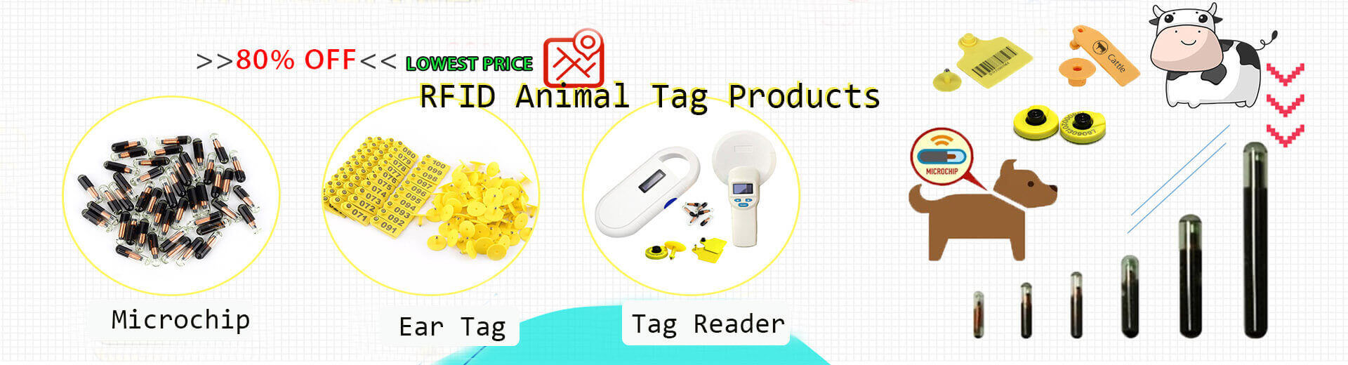 Supply RFID Animal Tags For Pets